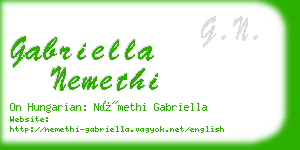 gabriella nemethi business card